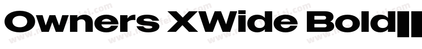Owners XWide Bold字体转换